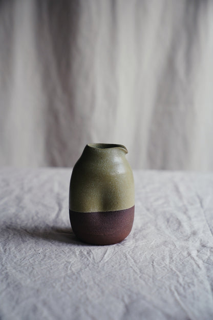 two-tone ceramic creamer