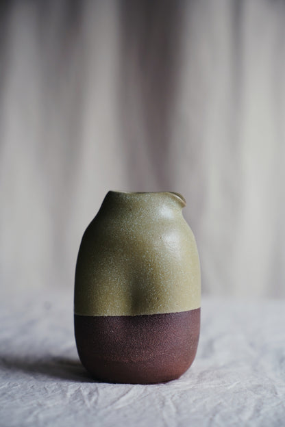 two-tone ceramic creamer