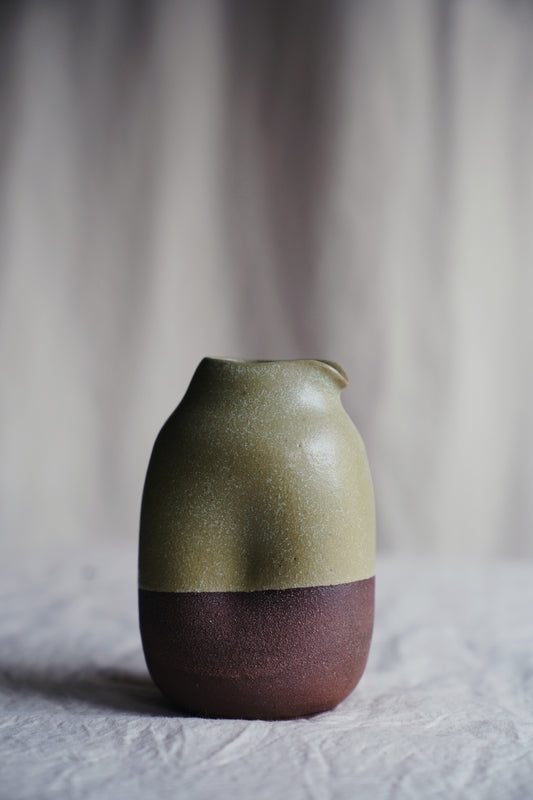 two-tone ceramic creamer