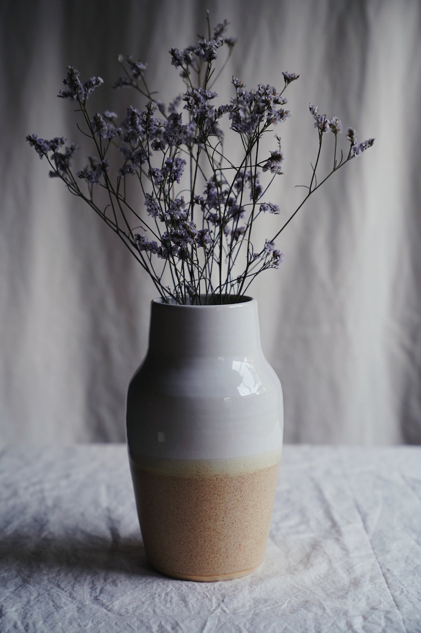 two-toned tapered vase