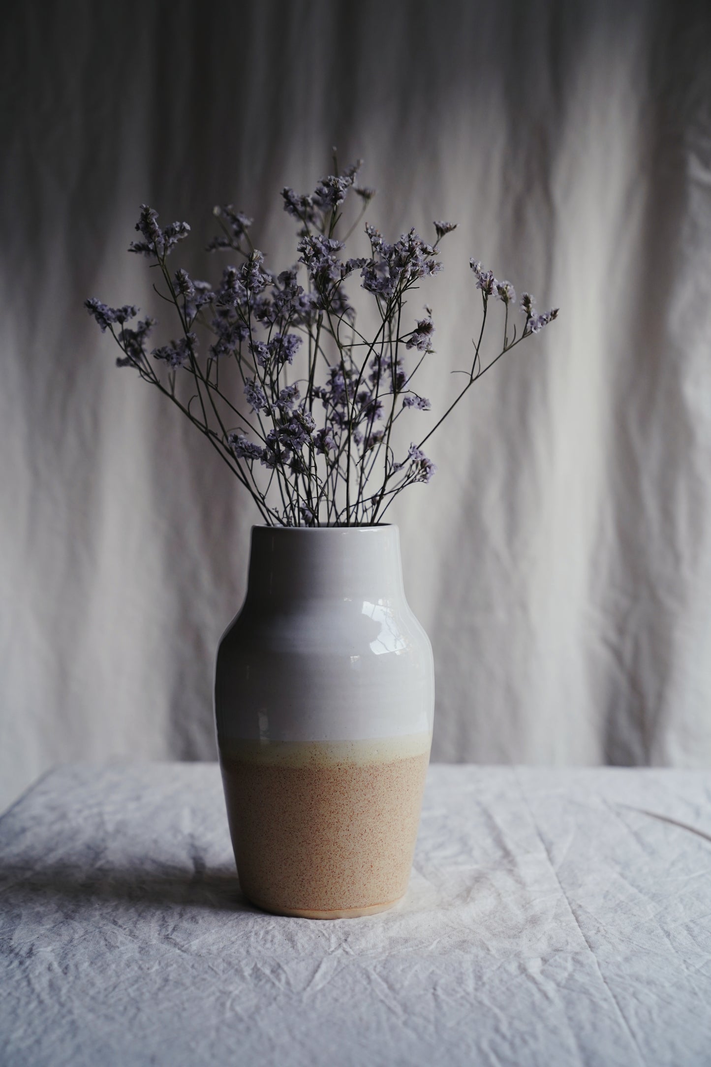 two-toned tapered vase