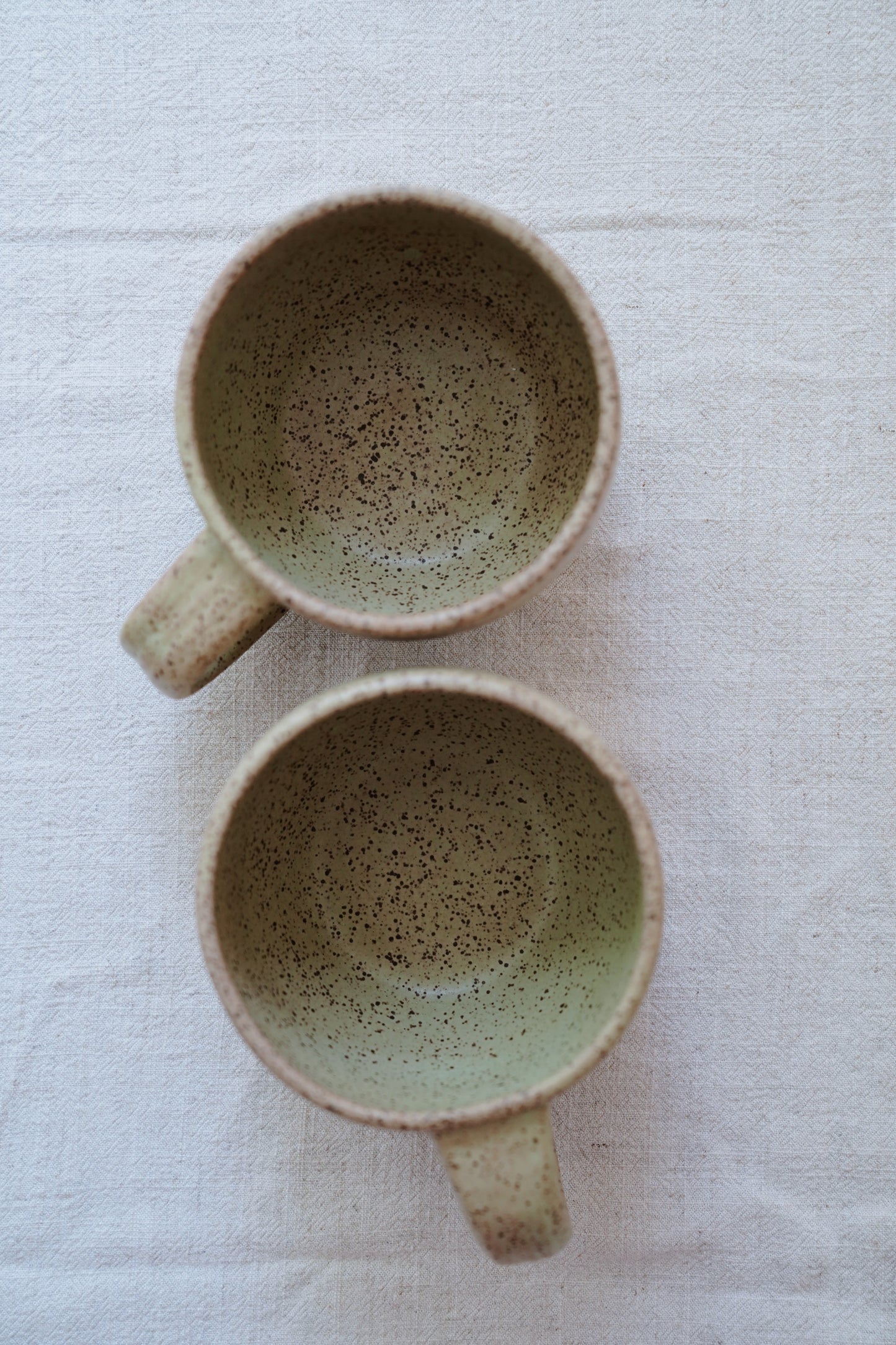 speckled ceramic mug
