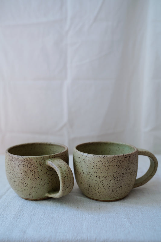 speckled ceramic mug