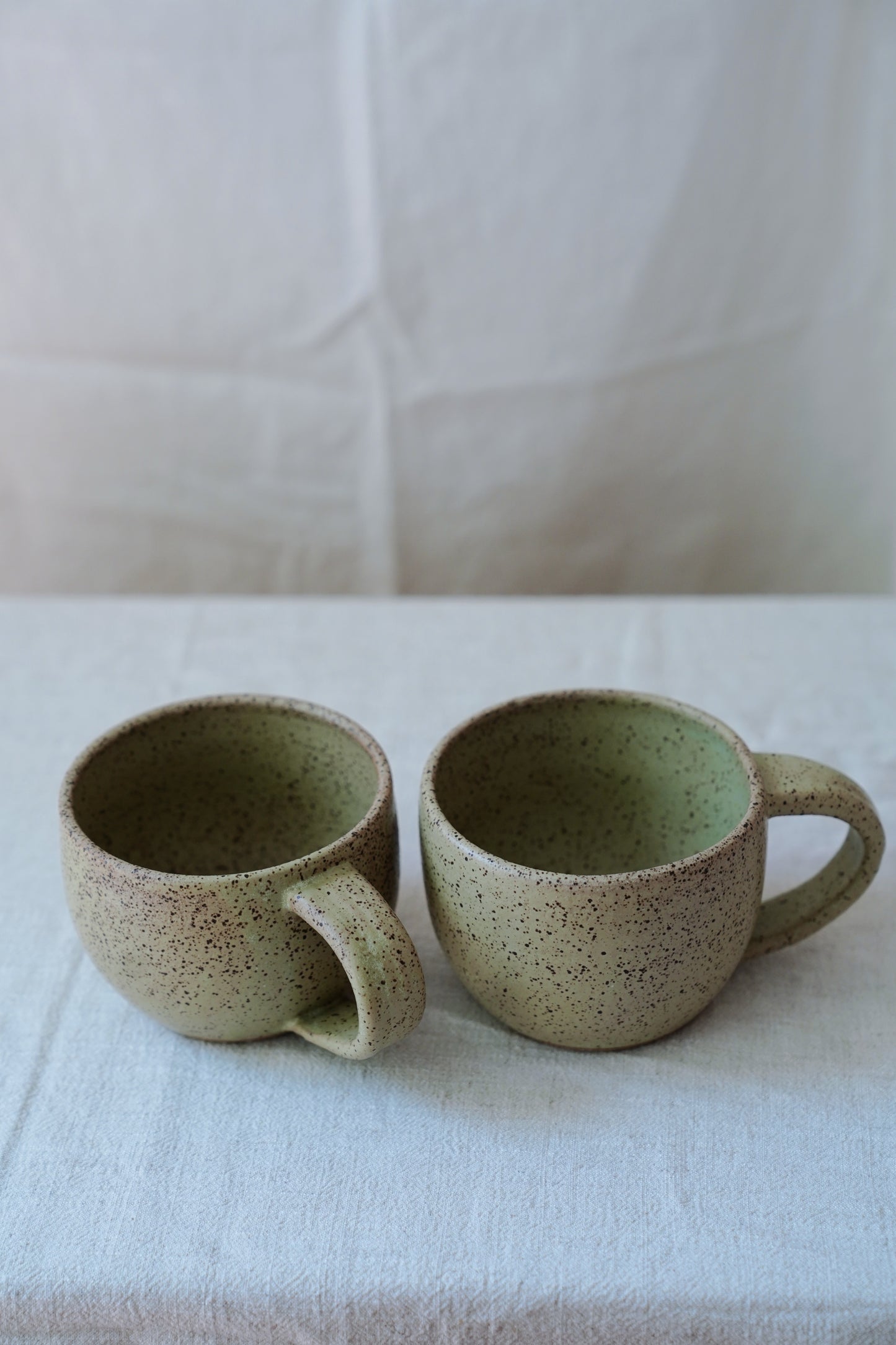 speckled ceramic mug