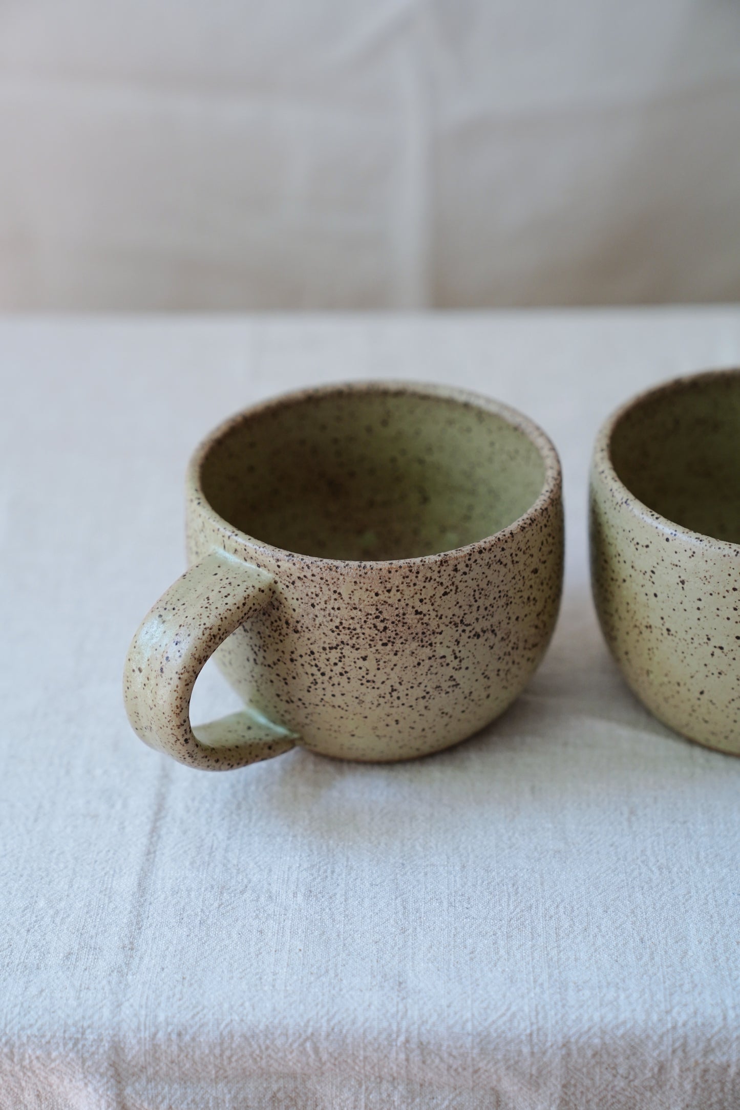 speckled ceramic mug