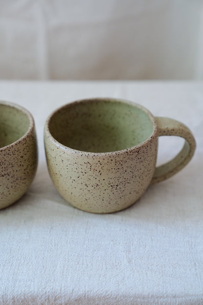 speckled ceramic mug