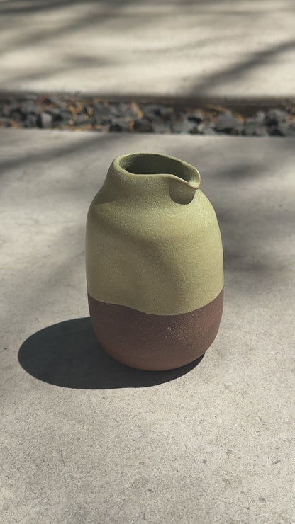 two-tone ceramic creamer