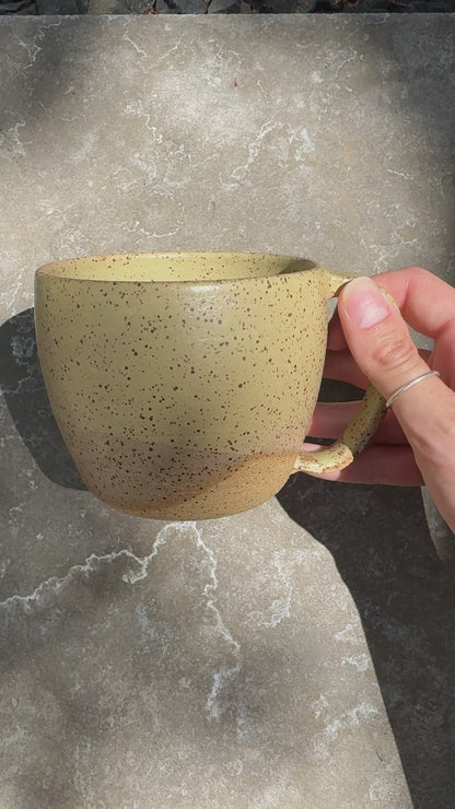 speckled ceramic mug