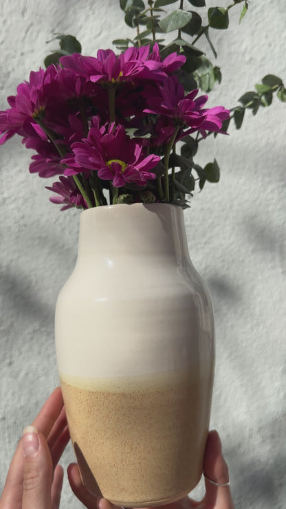 two-toned tapered vase
