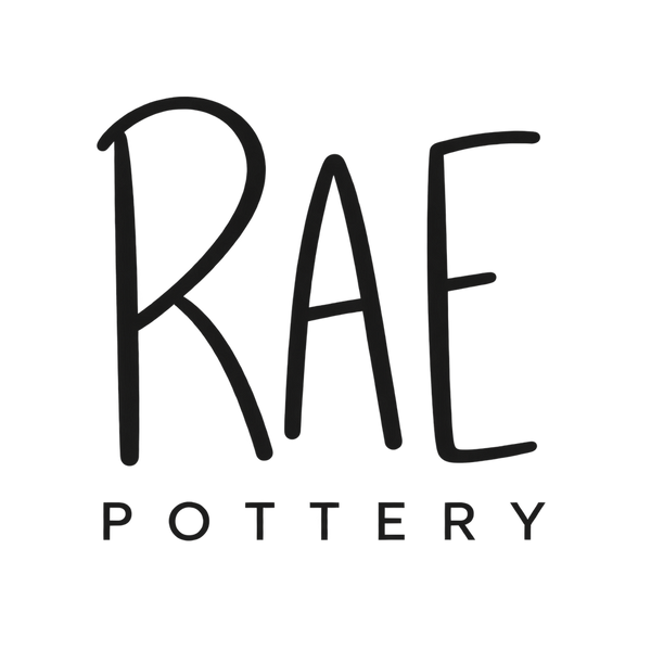 RAE POTTERY logo with transparent background